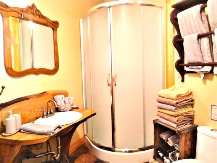 La Vieille Ferme ; l'Écogîte un loft campagnard Saint-Fulgence Exterior foto