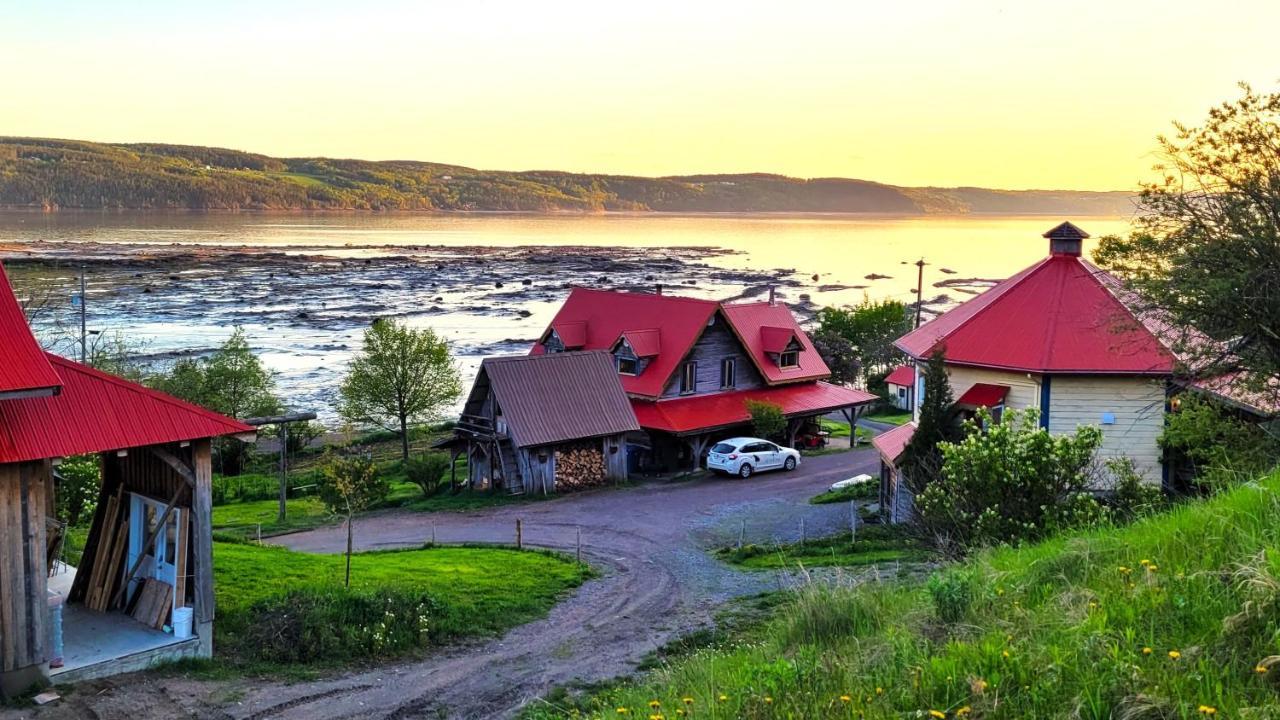 La Vieille Ferme ; l'Écogîte un loft campagnard Saint-Fulgence Exterior foto